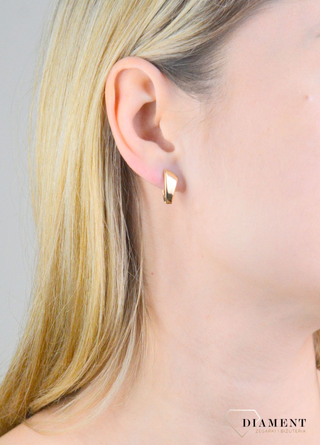 Kolczyki złote geometryczny wzór próba 375, KL 4705 375 (2).jpg